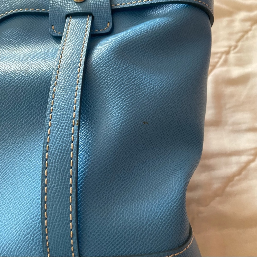Dooney and Bourke Tote Bag Blue Purse - Picture 6 of 15